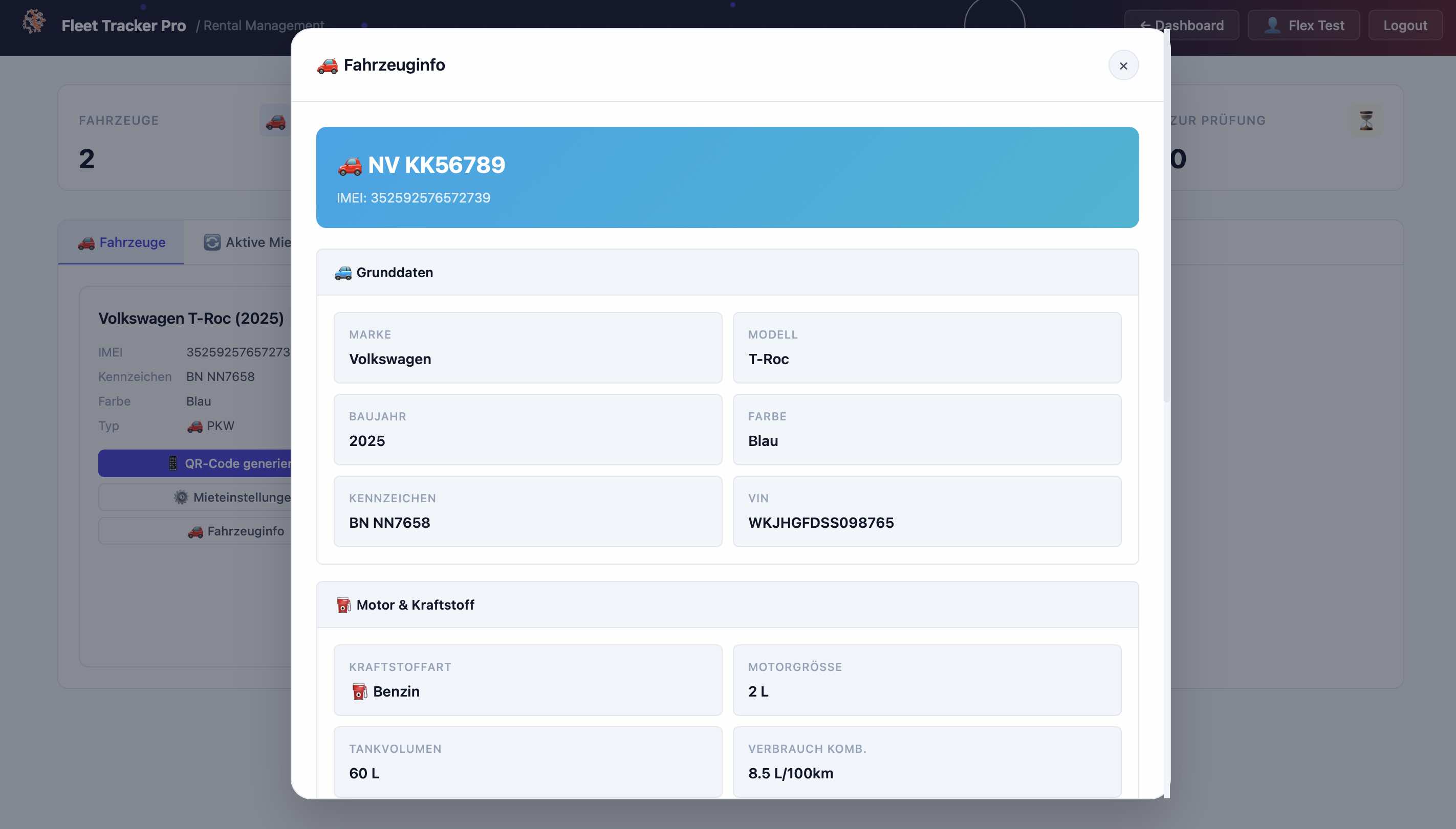 Dashboard Ansicht 9
